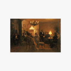 An Evening Party in the Artist's Home by Viggo Johansen - thumbnail_0_nf_676729cdb7c995d950163f45