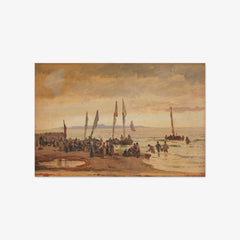 Returning fishermen welcomed at Hornbæk Beach by Carl Neumann - thumbnail_0_nf_67672ae7b7c995d950163f6f