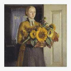 A Girl with Sunflowers by Michael Ancher - thumbnail_0_nf_67672cc4b7c995d950163f7f