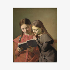 The Artist's Sisters Signe and Henriette Reading a Book by Constantin Hansen - thumbnail_0_nf_67672d48b7c995d950163f95