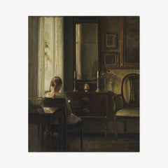 Interior with a Girl Reading by Carl Holsøe - thumbnail_0_nf_67673054b7c995d950163fee