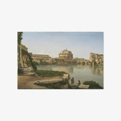 A View across the Tiber from Trastevere towards Castel S. Angelo by C.W. Eckersberg - thumbnail_0_nf_6767306db7c995d950163ff0