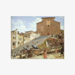 The Marble Steps leading up to the Church of Santa Maria in Aracoeli in Rome by C.W. Eckersberg - thumbnail_0_nf_67673099b7c995d950163ffe