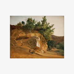 Italian Mountain Landscape with Overgrown Rock, probably near Olevano by Fritz Petzholdt - thumbnail_0_nf_67673bdab7c995d950164030