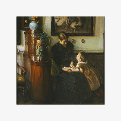 Mother Must Read. The Artist's Wife and Child by Viggo Johansen - thumbnail_0_nf_67673c9bb7c995d950164040