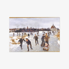 Children skating outside Fåborg by Peter Hansen - thumbnail_0_nf_67673df6b7c995d95016406a