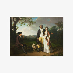 Niels Ryberg with his Son Johan Christian and his Daughter-in-Law Engelke, née Falbe by Jens Juel - thumbnail_0_nf_67673ee8b7c995d950164090