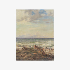 Coastal landscape with rocky beach by A.W. Boesen - thumbnail_0_nf_67673f59b7c995d95016409a