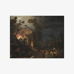 A Village Looted at Night by Esaias van de Velde - thumbnail_0_nf_67673f96b7c995d9501640a2