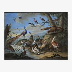 A Hilly Landscape with a Peacock, an Eagle and other Birds by Jan van Kessel the Elder - thumbnail_0_nf_6767480eb7c995d9501640e9