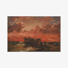 A Wreck on the West Coast of Jutland at Sunset by C.F. Sørensen - thumbnail_0_nf_67674c83b7c995d950164184