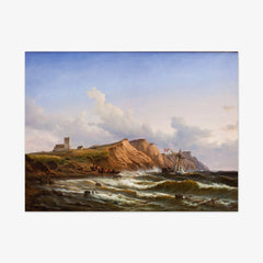 Shipwreck after a Storm off the West Coast of Jutland near Ferring Church by C.F. Sørensen - thumbnail_0_nf_67674d09b7c995d9501641a0