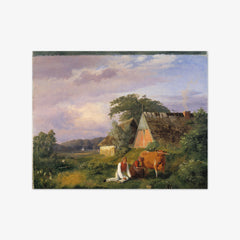 Milking scene. Illustrating a poem by Christian Winther by Johan Thomas Lundbye - thumbnail_0_nf_67674d5ab7c995d9501641af
