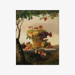 A Basket of Fruit in a Landscape by Christine Løvmand - thumbnail_0_nf_67674d7fb7c995d9501641b4