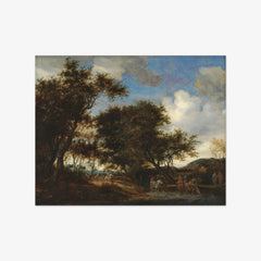 Landscape with Travellers Watering their Horses by Salomon van Ruysdael - thumbnail_0_nf_67674eb1b7c995d9501641db