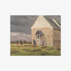 A Storm Brewing behind Nørre Vium Church, Jutland by Hans Smidth - thumbnail_0_nf_67675021b7c995d95016420f