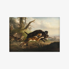 A wild boar hunt by Christian David Gebauer - thumbnail_0_nf_6767515fb7c995d95016423d