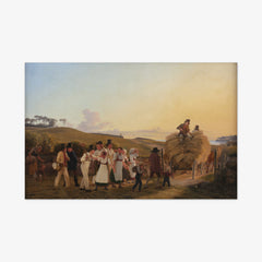 Farmers return home from the field with the last load of grain. by H.J. Hammer - thumbnail_0_nf_6767517bb7c995d950164242