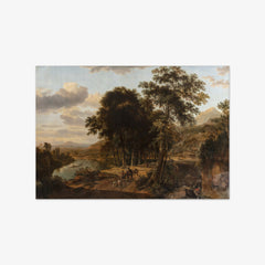 Southern Landscape, Sunset by Johannes Lingelbach - thumbnail_0_nf_676751b6b7c995d95016424a