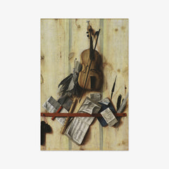 Trompe l'oeil with Violin, Music Book and Recorder by Cornelius Norbertus Gijsbrechts - thumbnail_0_nf_676751ccb7c995d95016424e