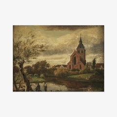 St Knud's Church by the River in Odense. Autumn by Dankvart Dreyer - thumbnail_0_nf_676751edb7c995d950164253