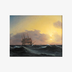 Frigate in a storm with a reefed topsail by Carl Dahl - thumbnail_0_nf_676752aeb7c995d95016426e