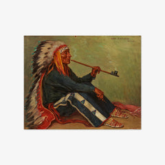 Chief Flat Iron, Sioux by Joseph H. Sharp - thumbnail_0_nf_676ede97e83ae7ff01b299b0