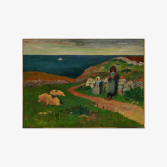 Young Breton Girls in the Field by Henry Moret - thumbnail_0_nf_676ee089e83ae7ff01b299ec