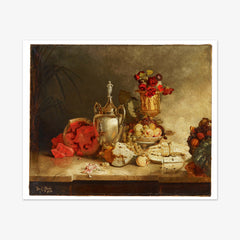 Still Life of Fruit and Urn by T.C. Steele - thumbnail_0_nf_676ee227e83ae7ff01b29a2e