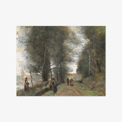 Ville d'Avray, Woodland Path Bordering the Pond by Jean-Baptiste-Camille Corot - thumbnail_0_nf_676ee86ae83ae7ff01b29a5c