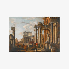 Ruins with the Temple of Antoninus and Faustina by Giovanni Paolo Panini - thumbnail_0_nf_676eeaa6e83ae7ff01b29acd