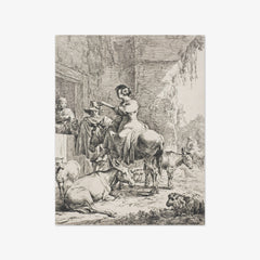 The rest before the inn by Nicolaes Berchem the Elder - thumbnail_0_nf_6846018a489bc5bada5cf72a