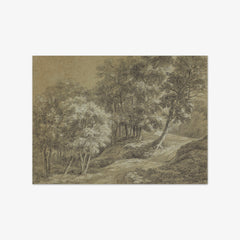 A landscape with trees and a roadway by Anthonie Waterloo - thumbnail_0_nf_6846037f489bc5bada5cf753