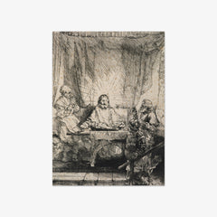 Christ at Emmaus: the larger plate. by Rembrandt van Rijn - thumbnail_0_nf_68460479489bc5bada5cf761