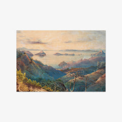 Sunset on the Kikowhakarere Gorges, at Coromandel by Alfred Sharpe - thumbnail_0_nf_6846ac491483fa5b35559046