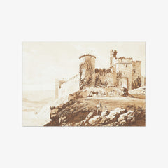Manerbawr Castle in Pembrokeshire, from Twelve Views in Aquatinta from Drawings taken on the Spot in South Wales by Paul Sandby - thumbnail_0_nf_6846acf21483fa5b35559055