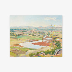 Heathcote River and plains from hills at Mount Pleasant by Cecil Kelly - thumbnail_0_nf_6846afd41483fa5b355590a3