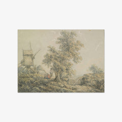 Landscape with windmill by William Pyne - thumbnail_0_nf_6846b0fe1483fa5b355590bb