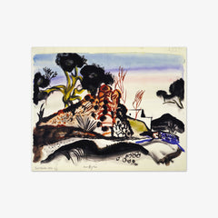 Road to the hills, Ibiza by Frances Hodgkins - thumbnail_0_nf_6846b24b1483fa5b355590d2