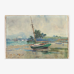 Seascape with boat by Alfred Walsh - thumbnail_0_nf_6846b3b81483fa5b355590ec
