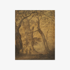 Landscape with trees and figures by Joseph Farington - thumbnail_0_nf_6846b5b71483fa5b35559150