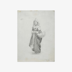 Girl with basket by Kate Greenaway - thumbnail_0_nf_6846db9a1483fa5b35559196