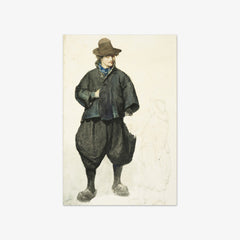 A man in Marken costume (Fisherman) by Petrus van der Velden - thumbnail_0_nf_6846dd871483fa5b355591b4