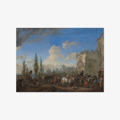 The Departure for the Hunt by Philips Wouwerman