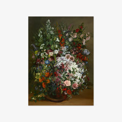Bouquet of Flowers in a Vase by Gustave Courbet