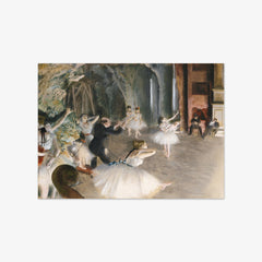 The Rehearsal Onstage by Edgar Degas