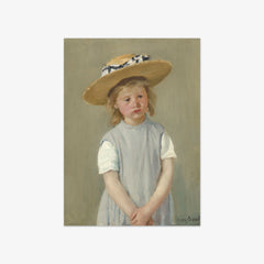 Child in a Straw Hat by Mary Cassatt
