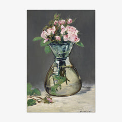 Moss Roses in a Vase by Edouard Manet