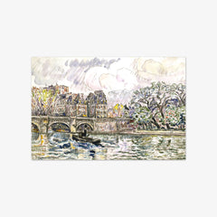 Paris: Le Place Dauphine by Paul Signac