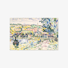 Petit Andely-The River Bank by Paul Signac